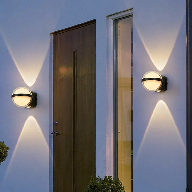 IP65 Waterproof Outdoor Wall Light Modern Round Lamp for Balcony Corridor