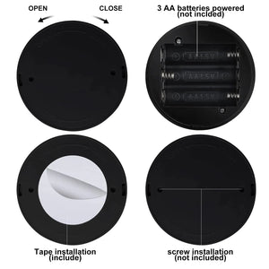Dimmable LED Wall Sconce Remote Control 360° Rotating Bedroom Hallway Light