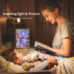 LED Cityscape Night View Light Painting USB Dimmable Wall Art Lamp Home Decor