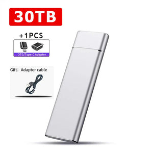 External Portable SSD 2TB 20TB 30TB USB 3.1 Type-C High Speed Drive