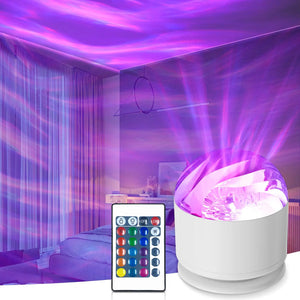 Aurora Projector Galaxy Night Light 16 Color 360 Rotating Water Ripple RGB USB Lamp
