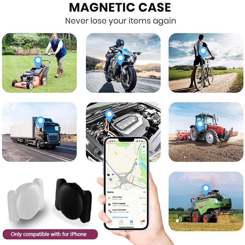 Magnetic GPS Car Tracker Vehicle Locator Anti Theft Works with Find My App