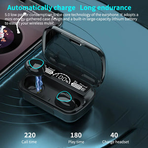 M10 Wireless Earbuds Bluetooth Headphones High-Quality Sound Sports Gaming Power Bank