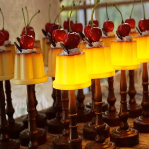 Pudding LED Night Light Cute Battery Bedside Desk Lamp Kids Bedroom Decor Gift