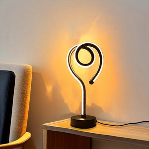 LED Water Ripple Nightlight USB Rechargeable RGB Table Lamp with Remote Control