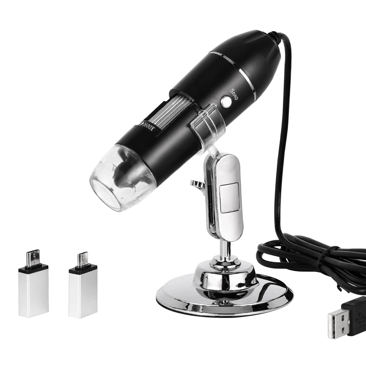 1600X USB Digital Microscope 1080P HD with 8 LED for Soldering Repair