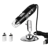 1600X USB Digital Microscope 1080P HD with 8 LED for Soldering Repair