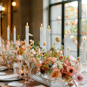 Flameless LED Taper Candles with Remote Flickering Battery Operated Set