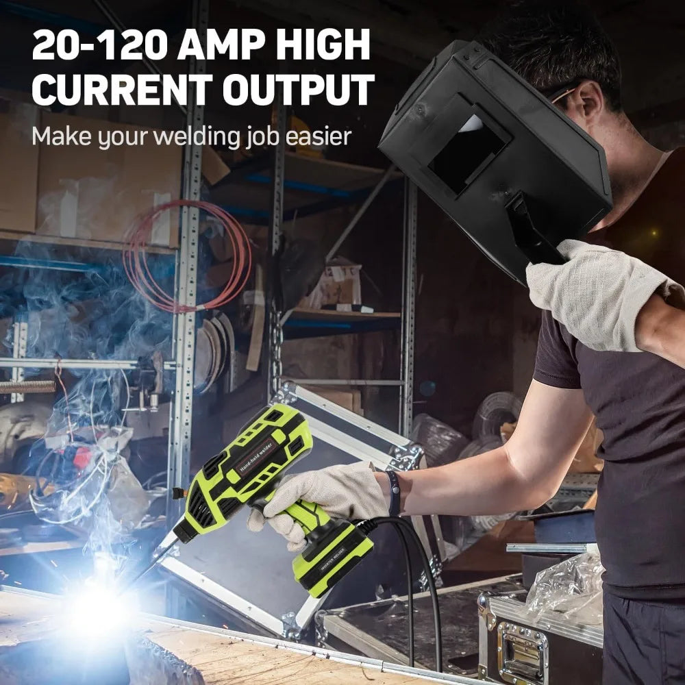 110V Handheld Portable Welding Machine IGBT Inverter ARC Welder 20-120Amp Gun
