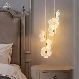 Nordic LED Pendant Light Ceiling Hanging Lamp Bedroom Bedside Kids Room Decor