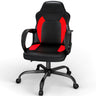 Ergonomic PU Leather Gaming Chair Swivel Adjustable Office Desk Chair Red