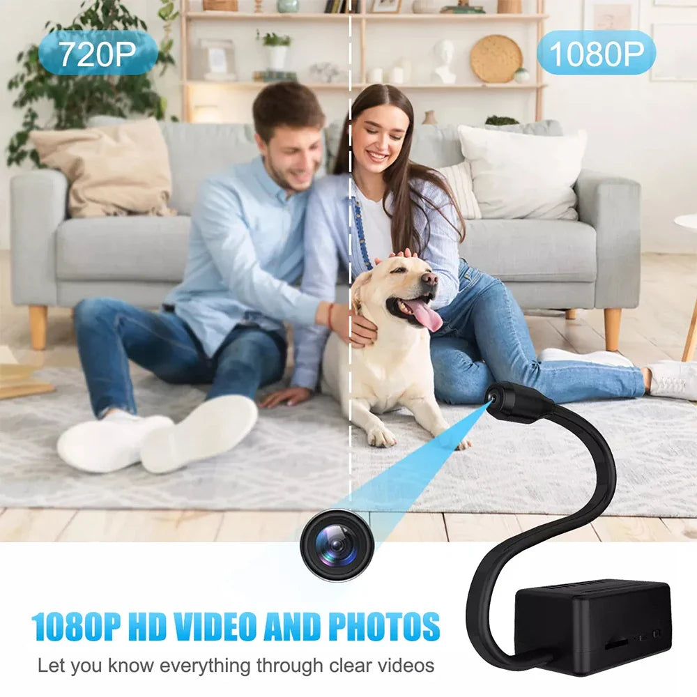 Mini WiFi 1080P Security Camera Adjustable Lens Remote Monitoring Home IP Cam