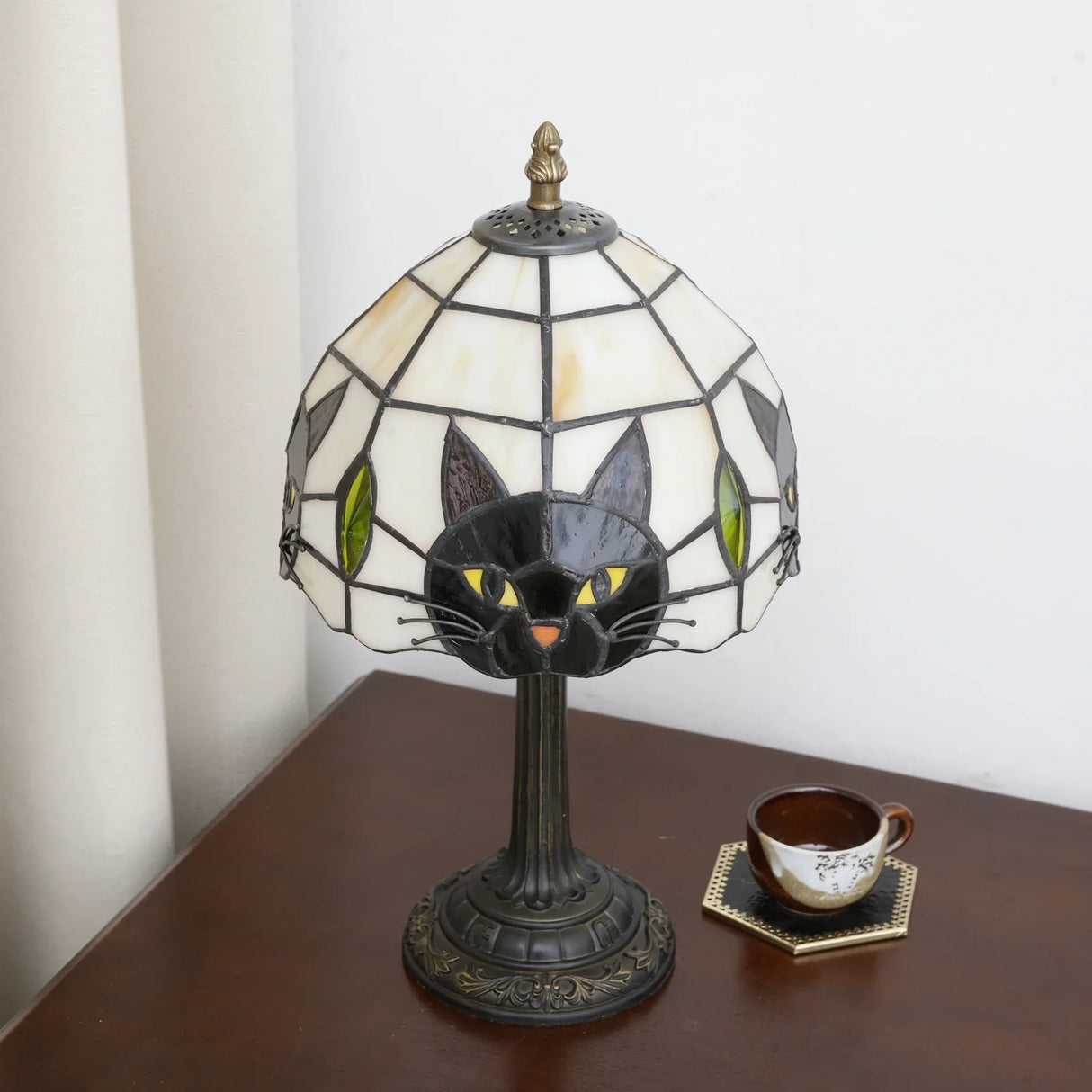 Cute Black Cat Table Lamp Night Light for Kids Bedroom Nursery Desk Decor