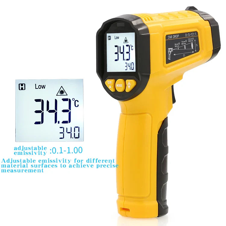 Infrared Non-Contact Thermometer TS380 – Handheld High-Precision Temperature Gauge