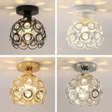 20cm Iron Art Ceiling Lamp European Style Indoor E27 Romantic Ambient Light