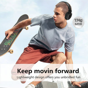 Foldable Wireless Bluetooth 5.3 Headphones with Mic Stereo Over Ear Wired Option