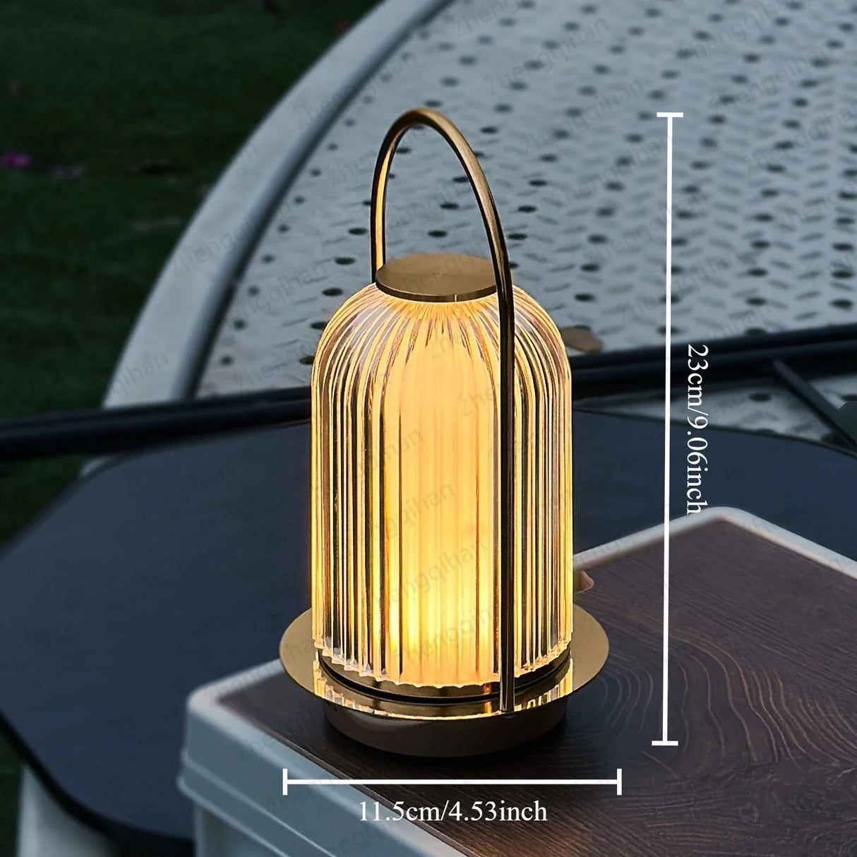 Wireless Crystal LED Table Lamp – Rechargeable Touch Night Light for Bedroom Bar