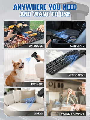 110000RPM Electric Air Duster Cordless Compressed Air Blower Mini Turbo Cleaner