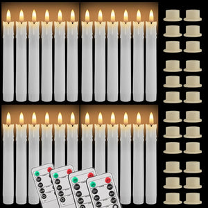 Flameless LED Taper Candles with Remote Flickering Battery Operated Set