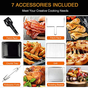 26.4QT Toaster Oven Air Fryer 10-in-1 Digital Convection Countertop Oven