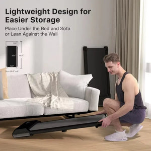 Under Desk Walking Pad Treadmill 2.5HP Remote Portable 136kg Home Fitness Machine