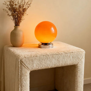 Vintage Round Table Lamp USB Charging Night Light Bedside Bedroom Atmosphere Lamp