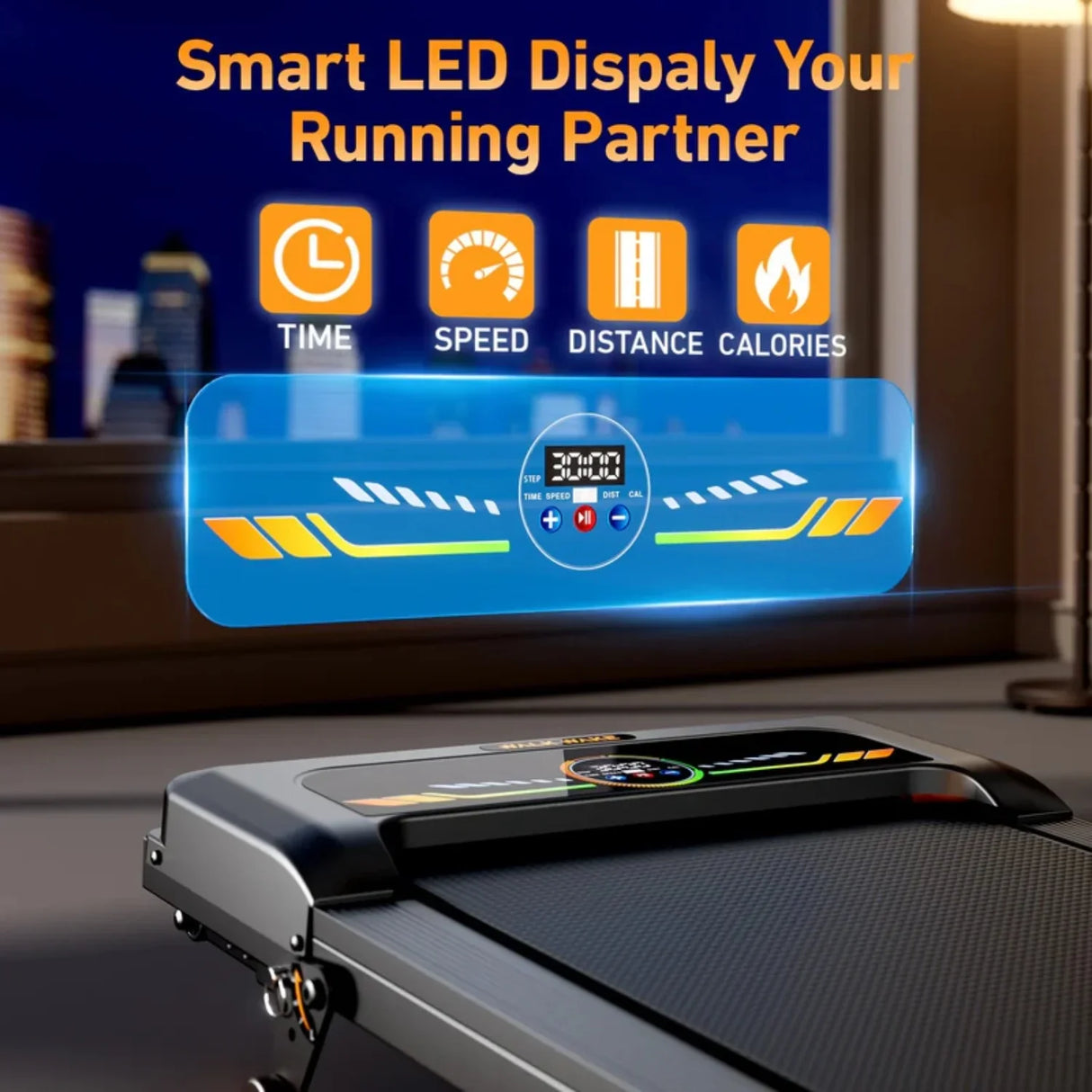 Incline Walking Pad Under Desk Treadmill 2.5HP Portable with Remote 330lb Cap