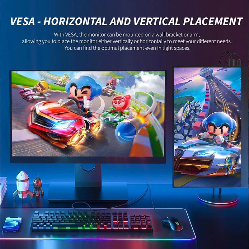 16" Portable Monitor FHD 144Hz IPS 1200P HDR HDMI USB-C VESA Second Screen