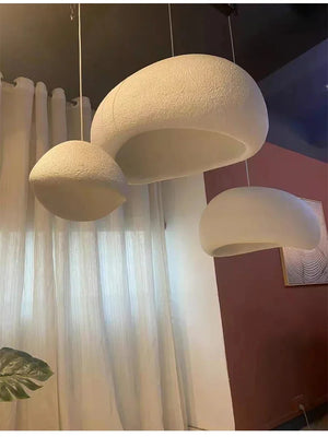 Moktan Sabai Nordic Wabi Sabi LED Chandelier – E27 Pendant Light for Kitchen & Bar