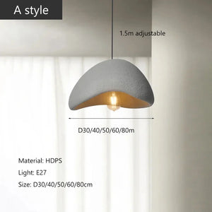 Moktan Sabai Nordic Wabi Sabi LED Chandelier – E27 Pendant Light for Kitchen & Bar