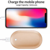 2-Pack 10000mAh USB Rechargeable Hand Warmers Power Bank Electric Fast Heater
