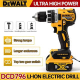 20V Cordless Brushless Impact Drill Rechargeable Power Tool for Home & DIY