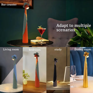 Rechargeable LED Desk Lamp Touch Dimmable Bedside Light for Bedroom Home