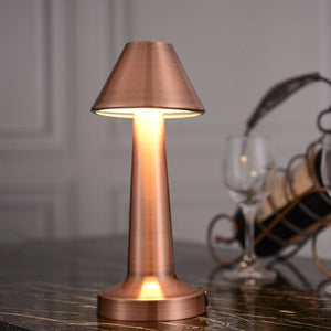 Metal Touch Table Lamp LED Rechargeable Night Light for Bar Coffee Table Decor