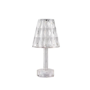 Diamond Crystal Projection Night Light USB Touch Control Bedside Desk Lamp Decor