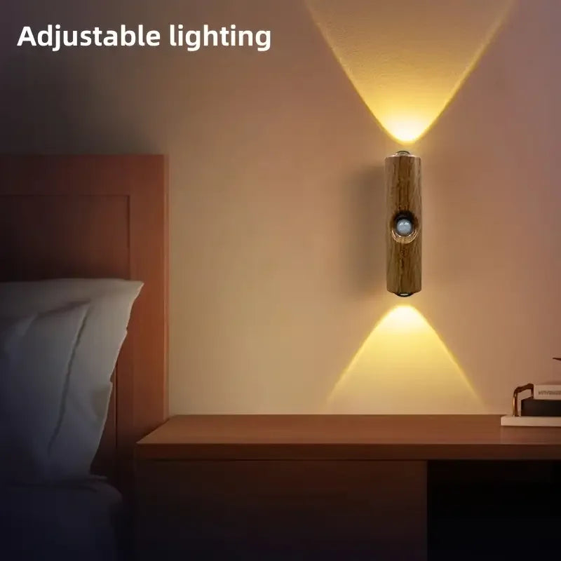Cat Eye LED Wall Lamp – 2/4PCS Motion Sensor USB Rechargeable Night Light