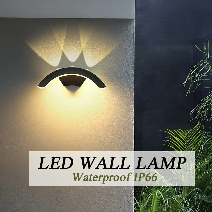 Outdoor Wall Light IP66 Waterproof 10W LED Sconce for Garden & Balcony