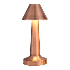 Metal Touch Table Lamp LED Rechargeable Night Light for Bar Coffee Table Decor