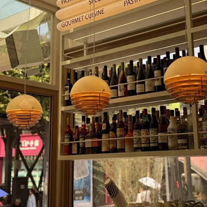 Nordic Sunset Orange Ceiling Light E27 Living Room Island Restaurant Decor