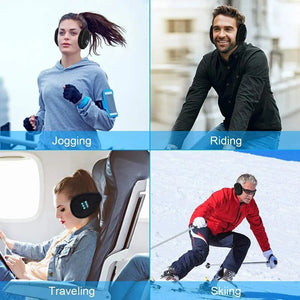 Bluetooth Wireless Music Earmuffs Winter Warm Velvet Sports Ear Muffs for Running