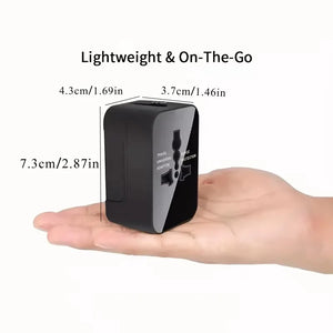 Universal AC Power Adapter EU US Plug Converter Dual USB Travel Charger