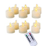 4/6PCS LED Flameless Moving Wick Candles – Remote Control Realistic Wedding Decor