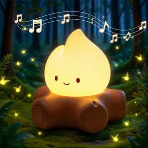 Campfire Night Light with White Noise LED Atmosphere Lamp for Kids Room Christmas
