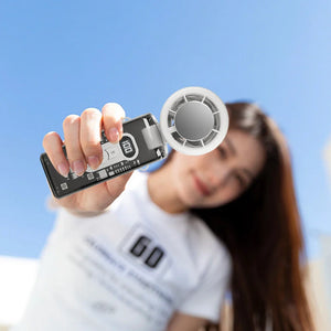 Portable Handheld Fan 3600mAh Rechargeable 100-Speed LED Display
