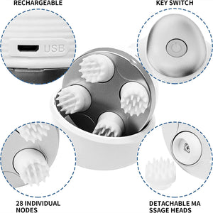 Deep Tissue Waterproof Scalp & Body Massager