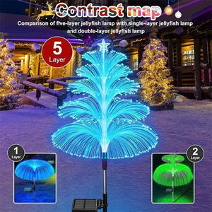 Solar Jellyfish Garden Lights Outdoor Color Changing LED Landscape Pathway Lamp