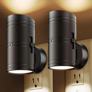 Plug In LED Night Light Dusk to Dawn Sensor Dimmable Hallway Bedroom Lamp