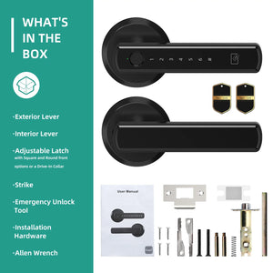 Fingerprint Smart Door Lock with App Control Touchscreen Keypad Passcode Unlock