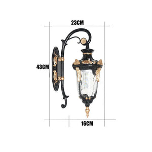 Europe Retro Outdoor Wall Lamp Waterproof American Style Exterior Garden Light