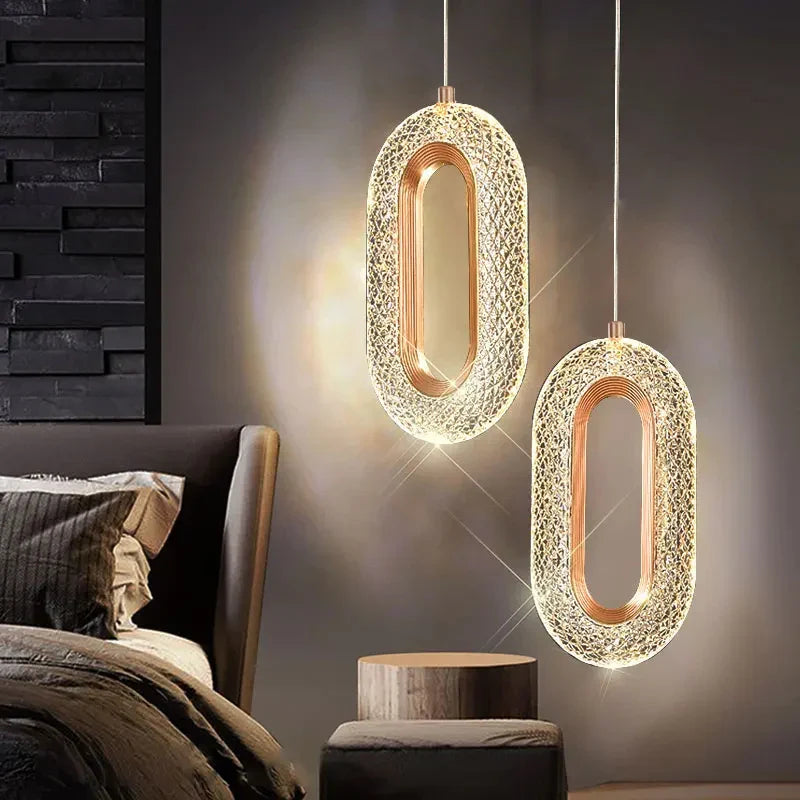 Modern Bedside Pendant Light – Long Line LED Wall Lamp for Bedroom & Living Room